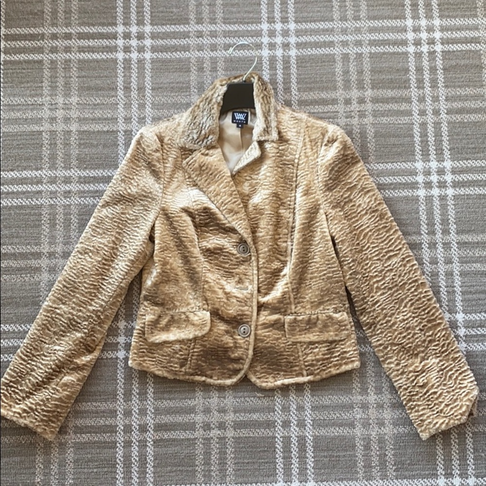 Worth Crushed Velvet Blazer